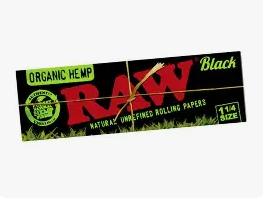 Photograph of product: Raw Black Organic 1 1/4 Papers