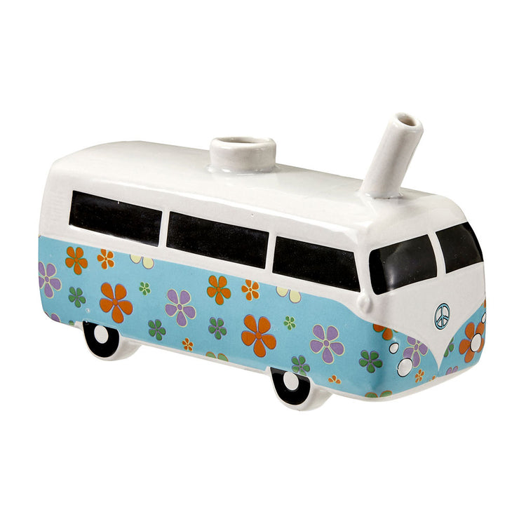 Photograph of product: Vintage Hippie Bus Ceramic Pipe 7" Flower Power