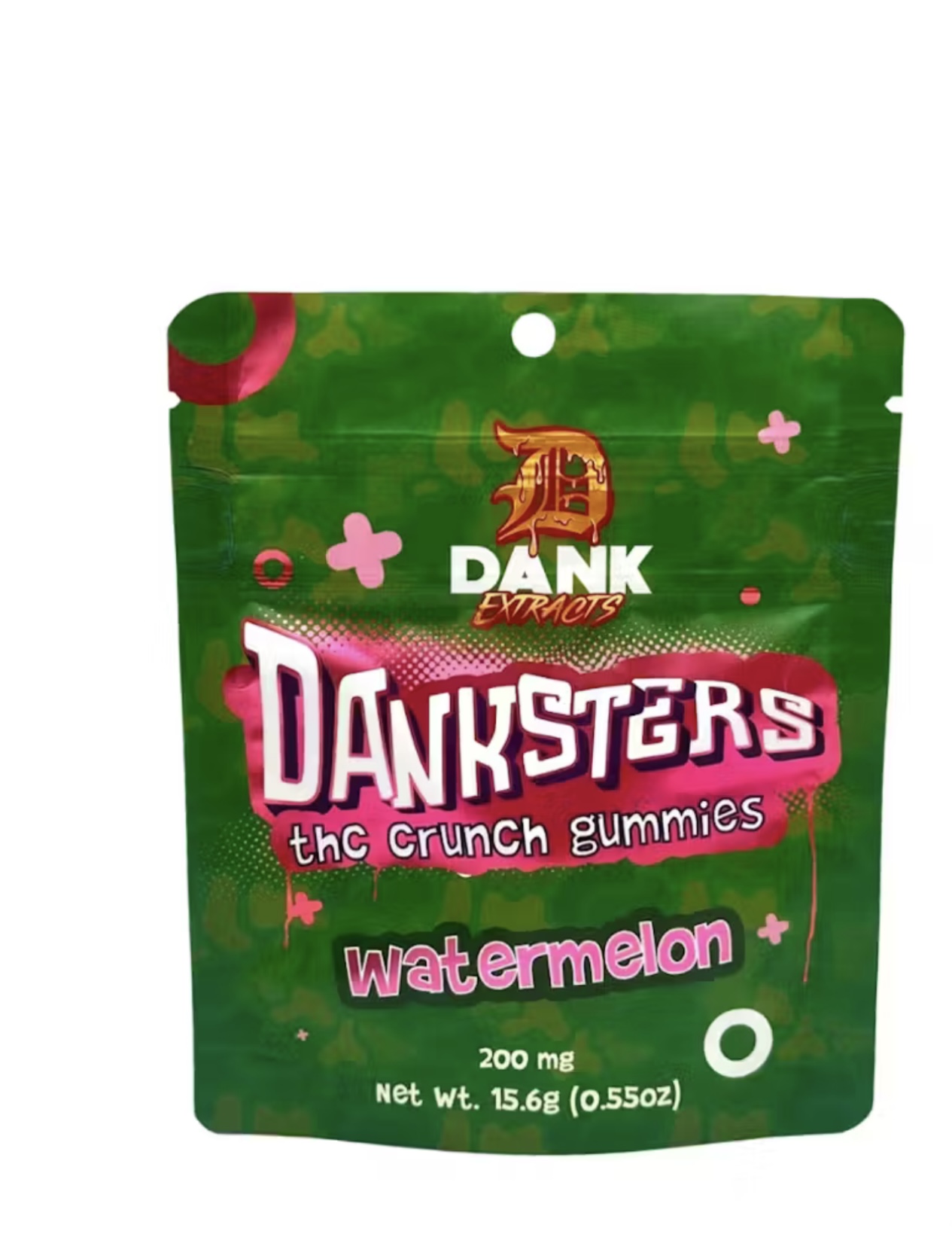 Photograph of product: AU Danksters: Watermelon Nerdz 200MG (4X50MG)