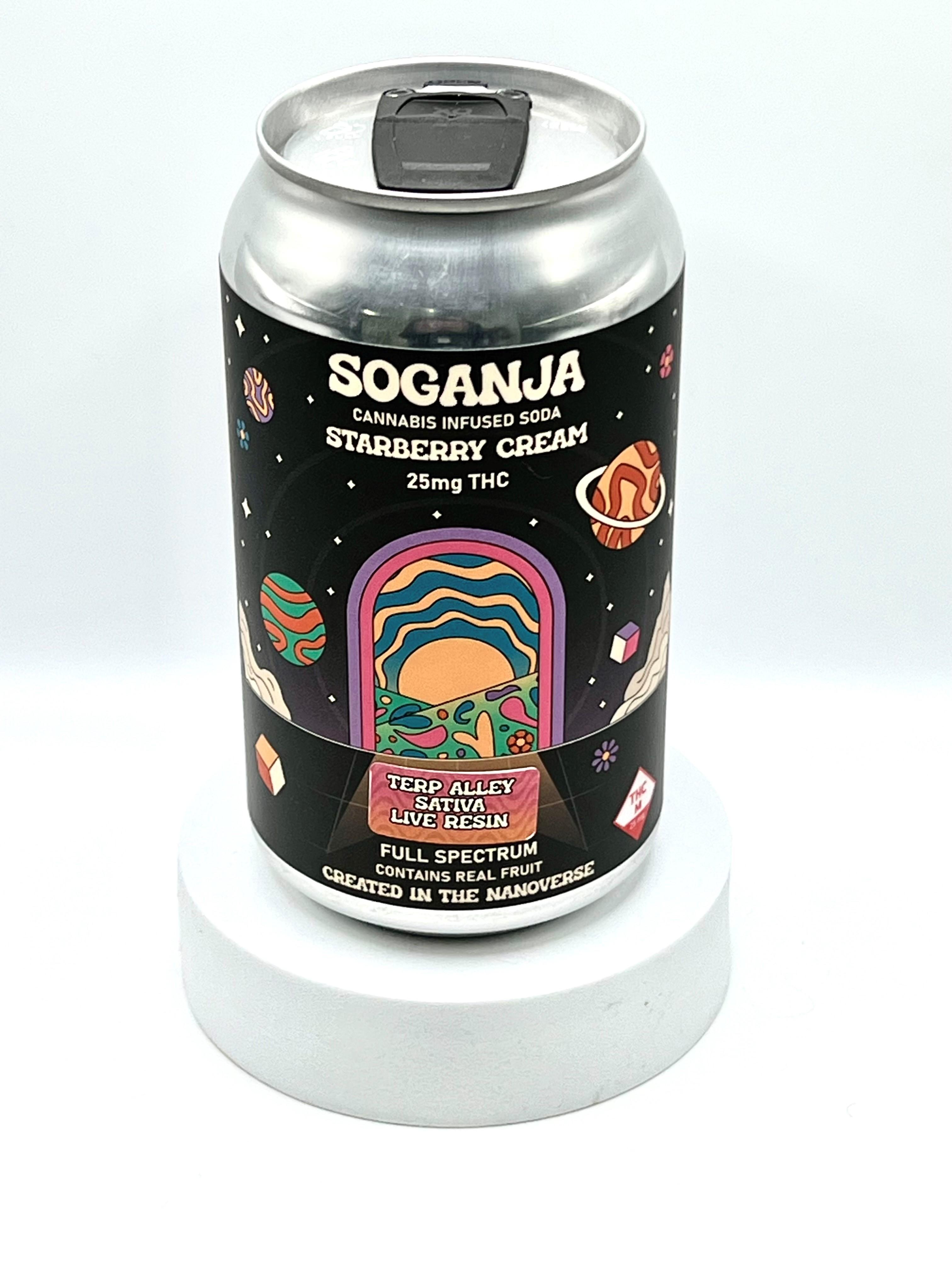 Photograph of product: SoGanja Soda - Starberry Cream - 25mg TH-oui