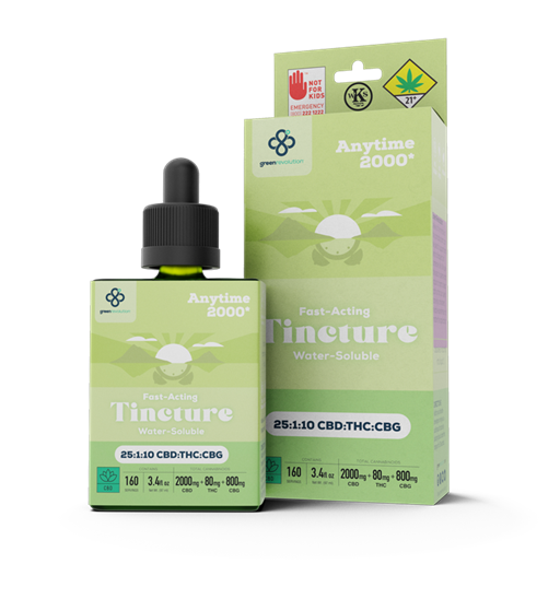 Photograph of product: Green Revolution | Anytime 2000 | 25:1:10 Tincture