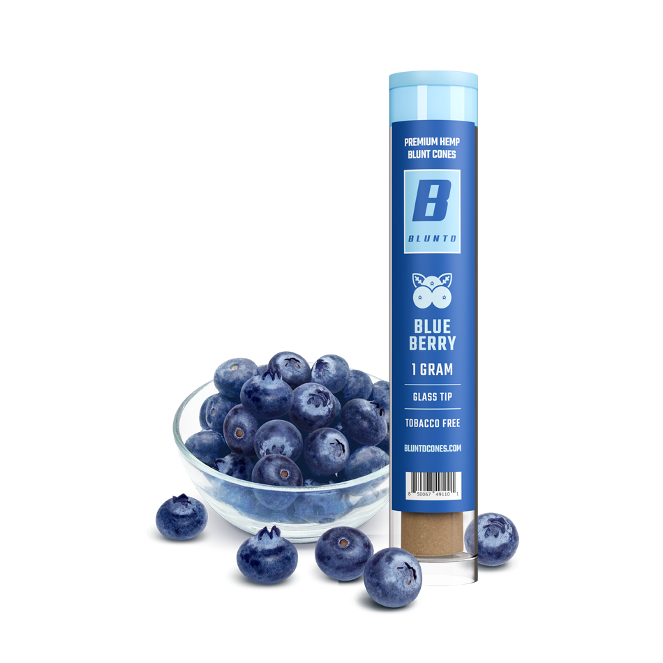 Photograph of product: Bluntd Hemp Wrap Cone - Blueberry