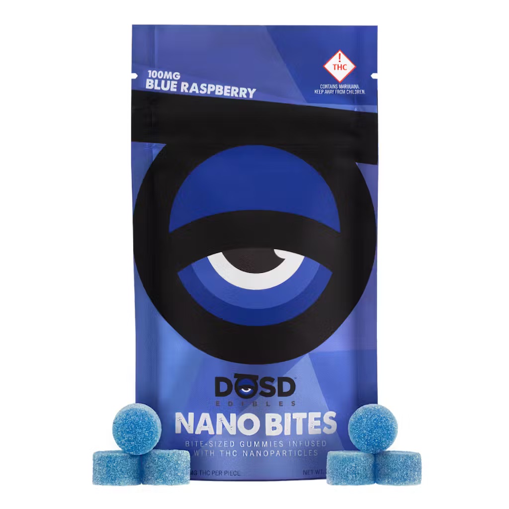 Photograph of product: Blue Raspberry Hybrid - Dosd Nano Gummies