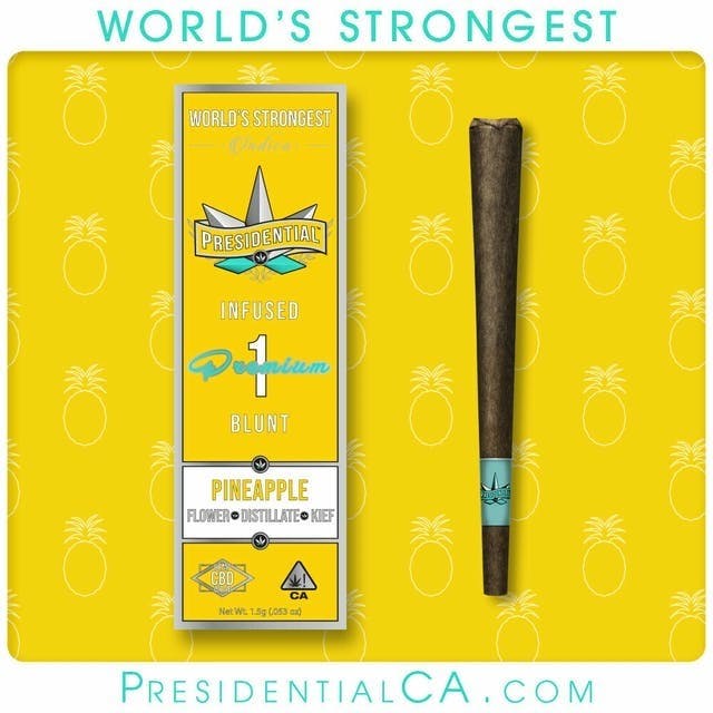 Photograph of product: Presidential  Moonrocks Blunt  1.5g  Pineapple  $26 *Tax Included