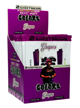 Photograph of product: Colors Organic Sheet Wraps - Grapes