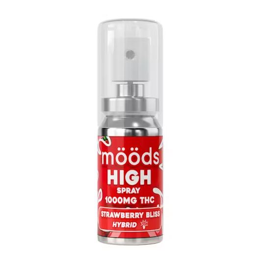 Photograph of product: SPRAY - STRAWBERRY BLISS 1000MG - MOODS
