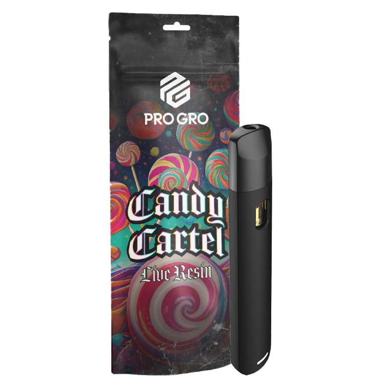 Photograph of product: Pro Gro Candy Cartel Live Resin Disposable Vape Rec