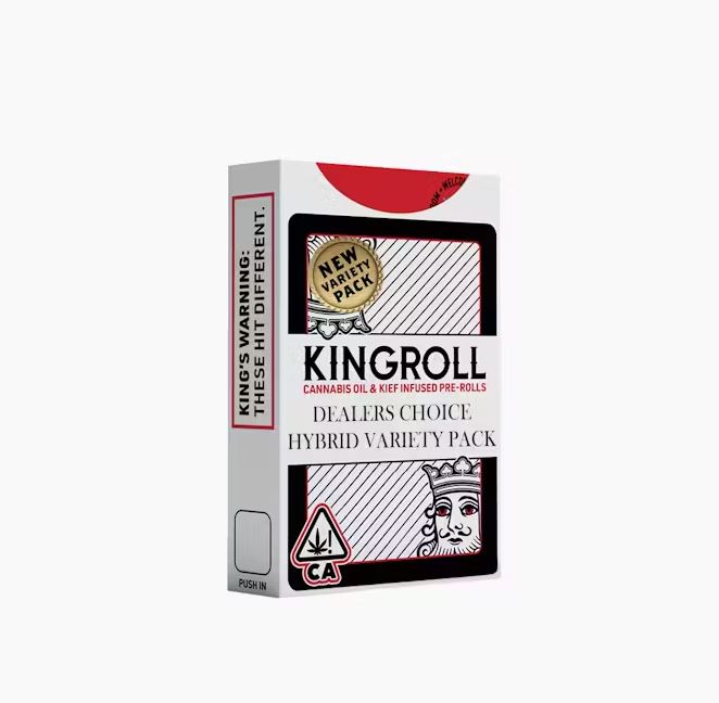 Photograph of product: KINGROLL 4 PACK VARIETY - HYBRID MIX #7 .75G - KINGPEN