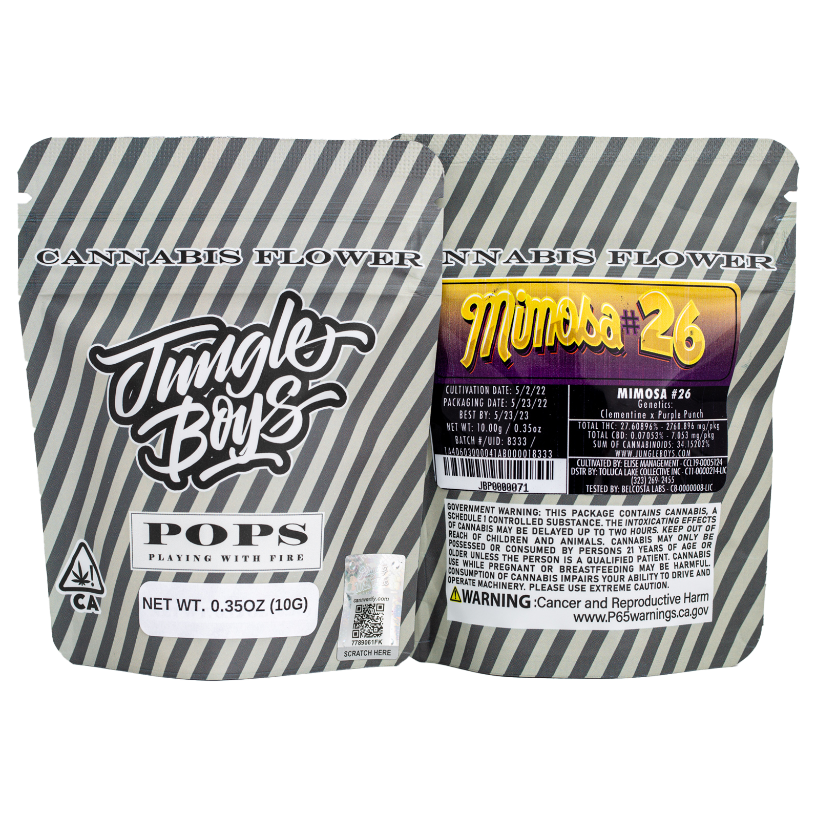 Photograph of Product: Jungle Boys - LA Gelato POPS (10g)