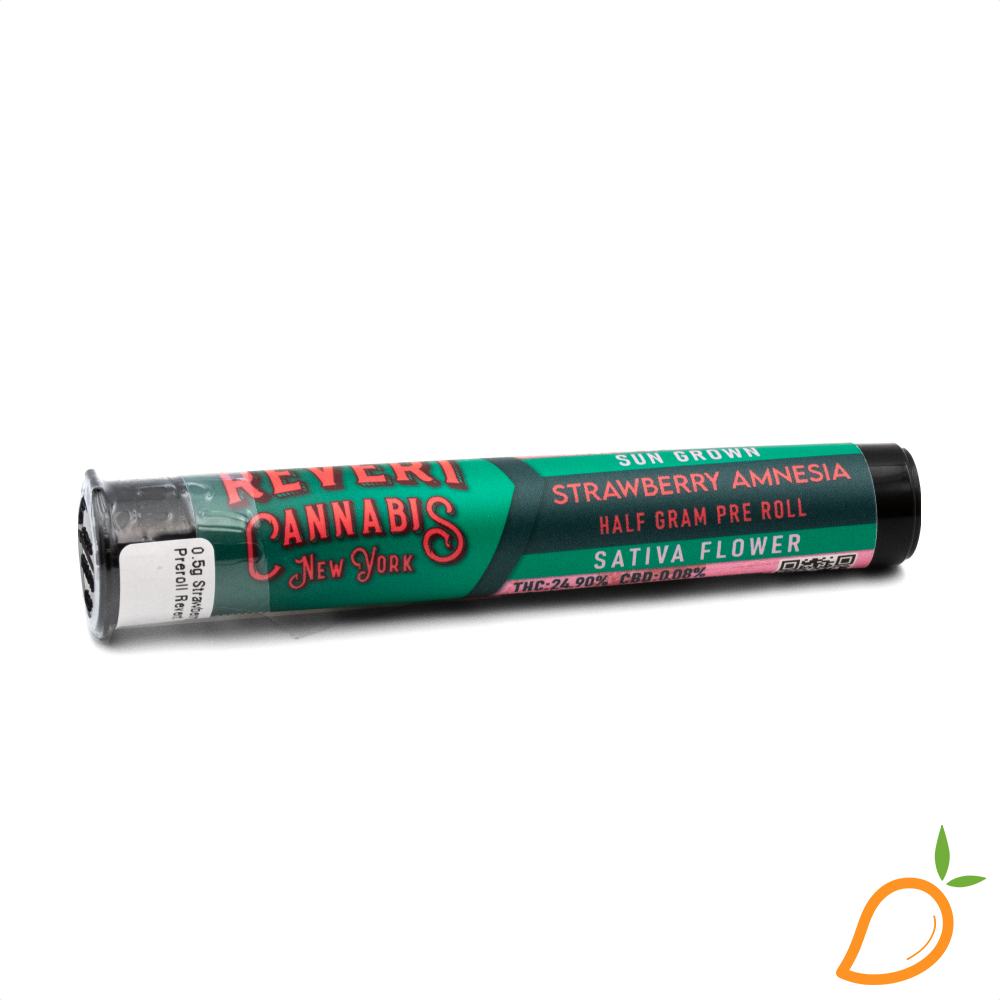 Photograph of product: 0.5g Strawberry Amnesia Preroll Revert