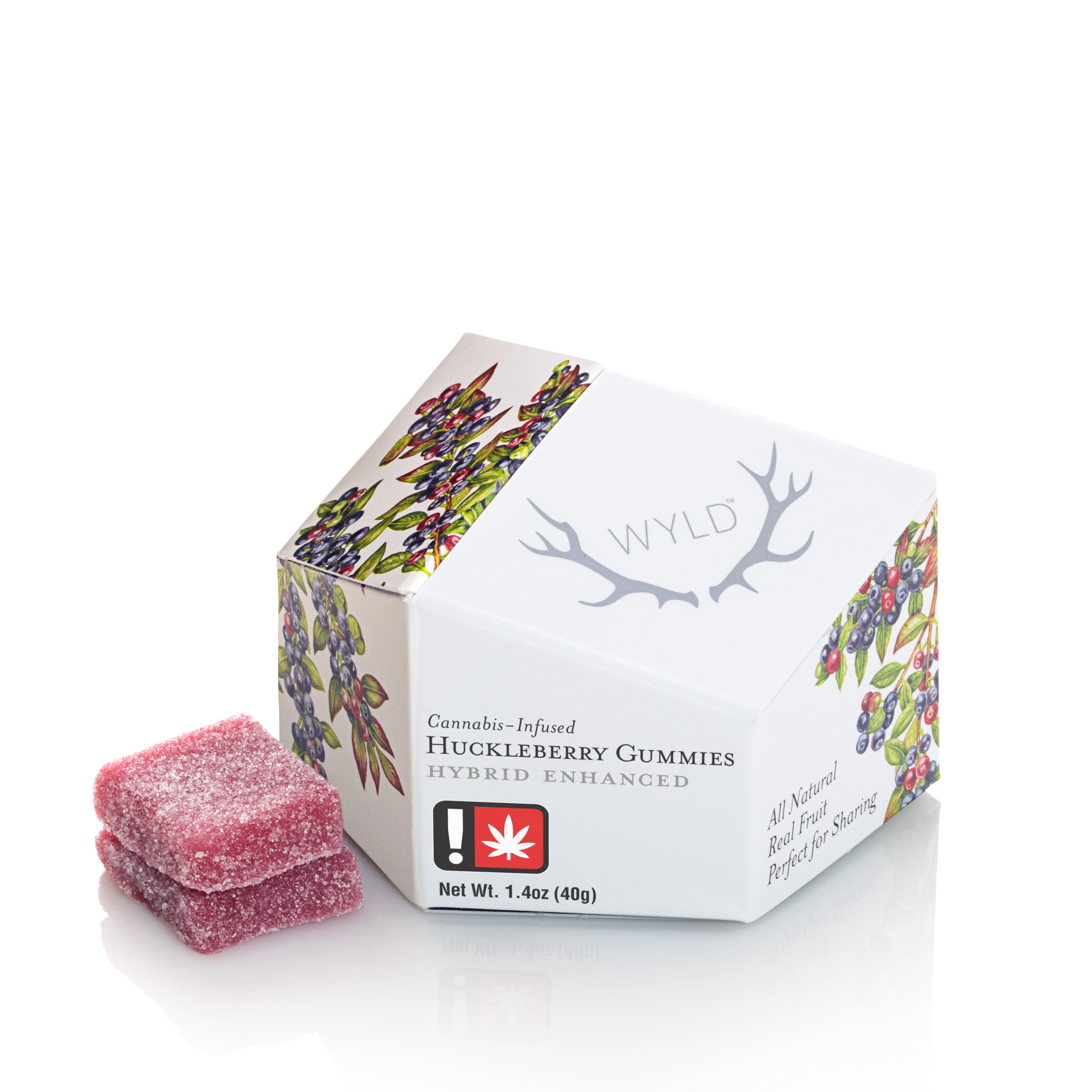 Photograph of product: Wyld Huckleberry Hybrid 100mg Gummy