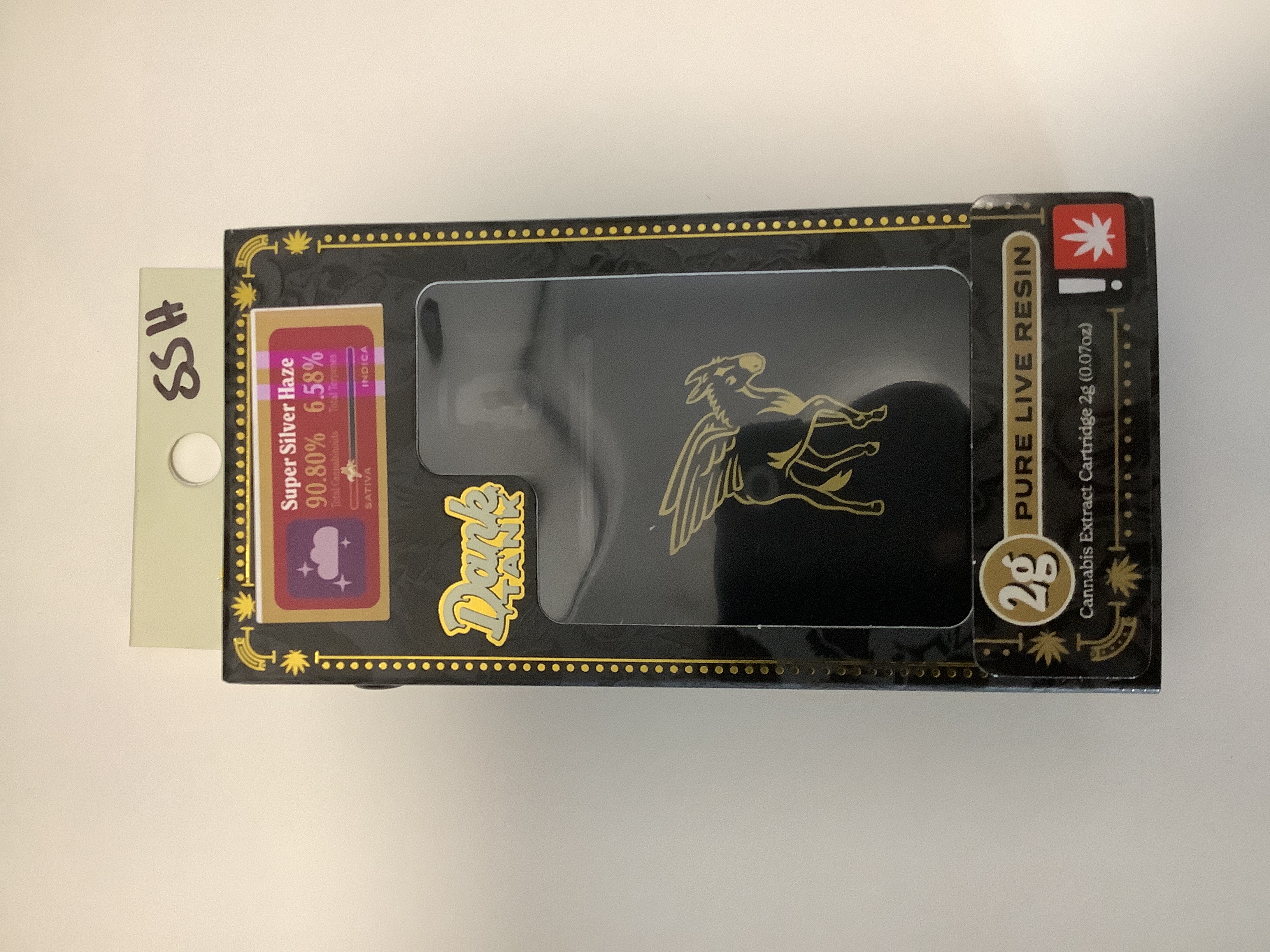 Photograph of product: Mule Extracts | DANK TANK: SUPER SILVER HAZE Disposable Cartridge | 2g