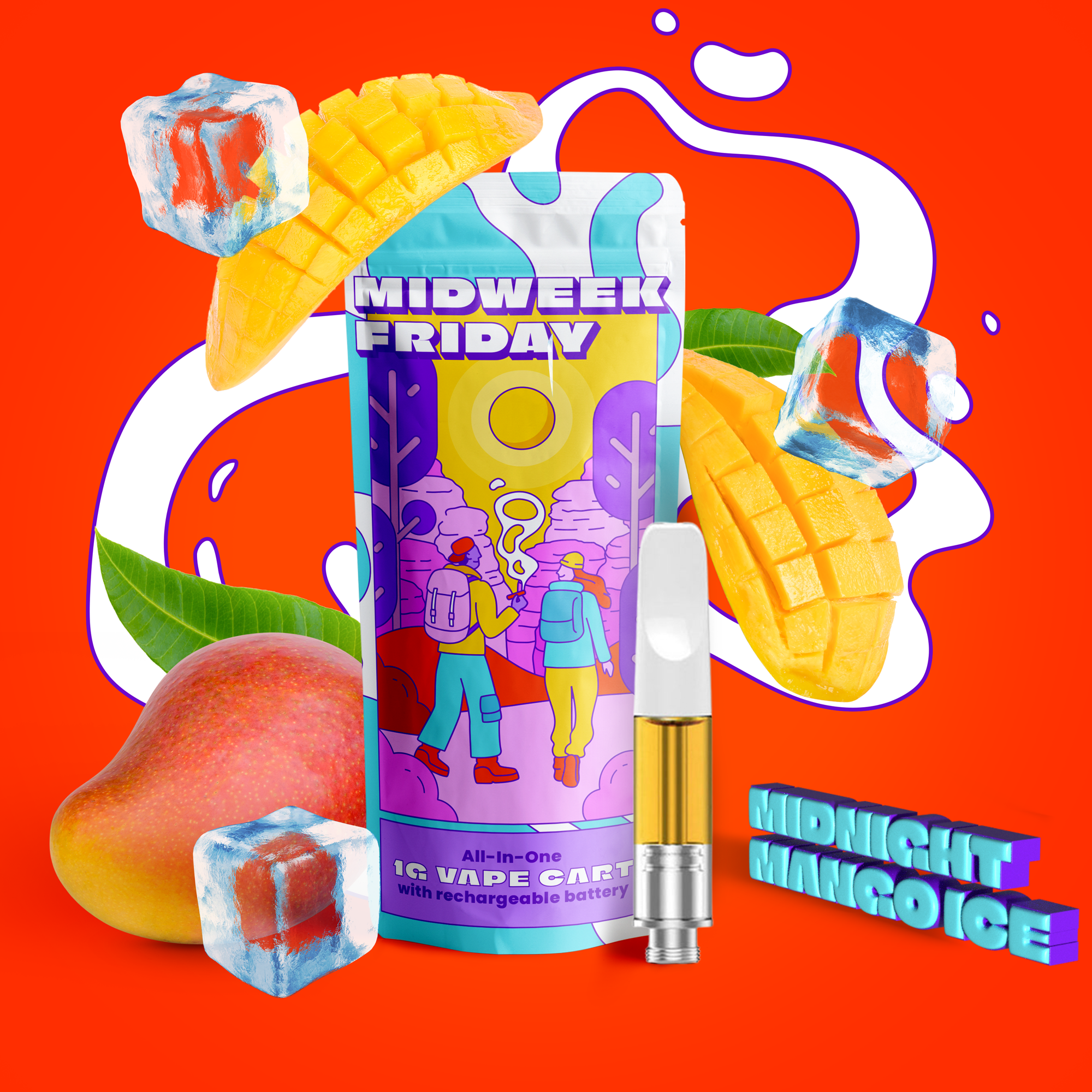 Photograph of product: MWF - Cartridge Midnight Mango Ice - 1g