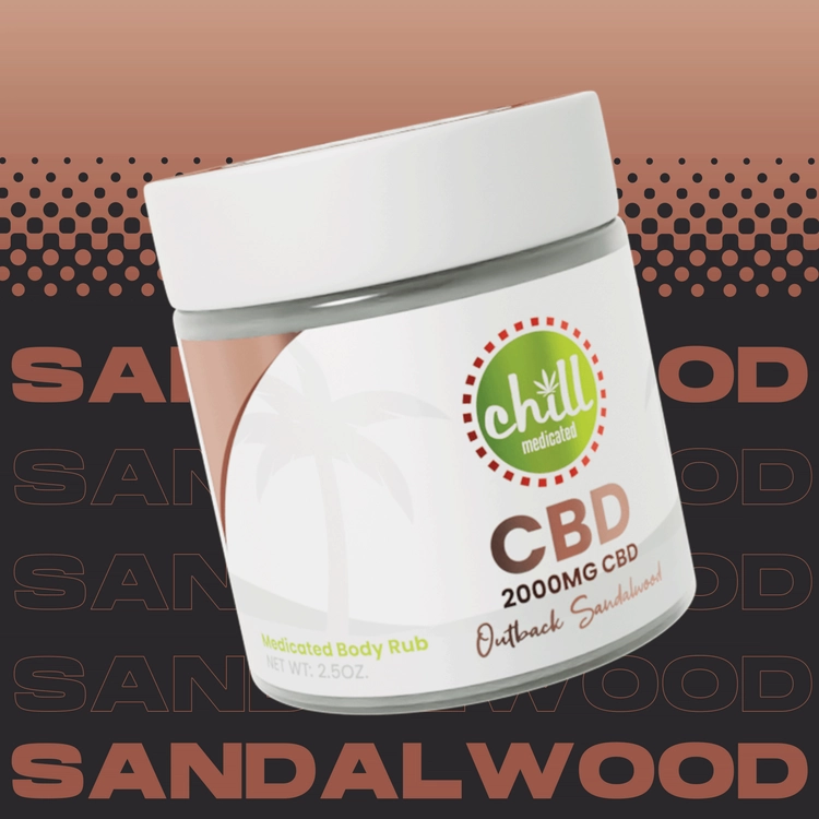 Photograph of product: Chill Medicated - 2000MG CBD - Outback Sandalwood