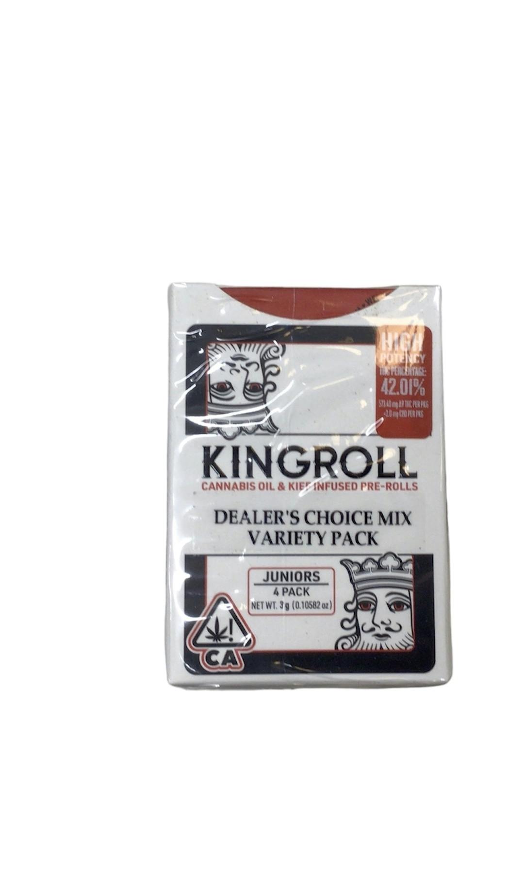 Photograph of product: Kingroll- Dealers Choice 3g Variety 4-Pack