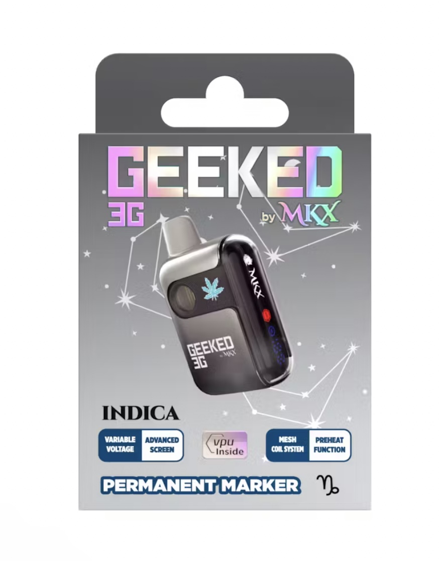 Photograph of product: GEEKED: Permanent Marker 3G Vape Disposable