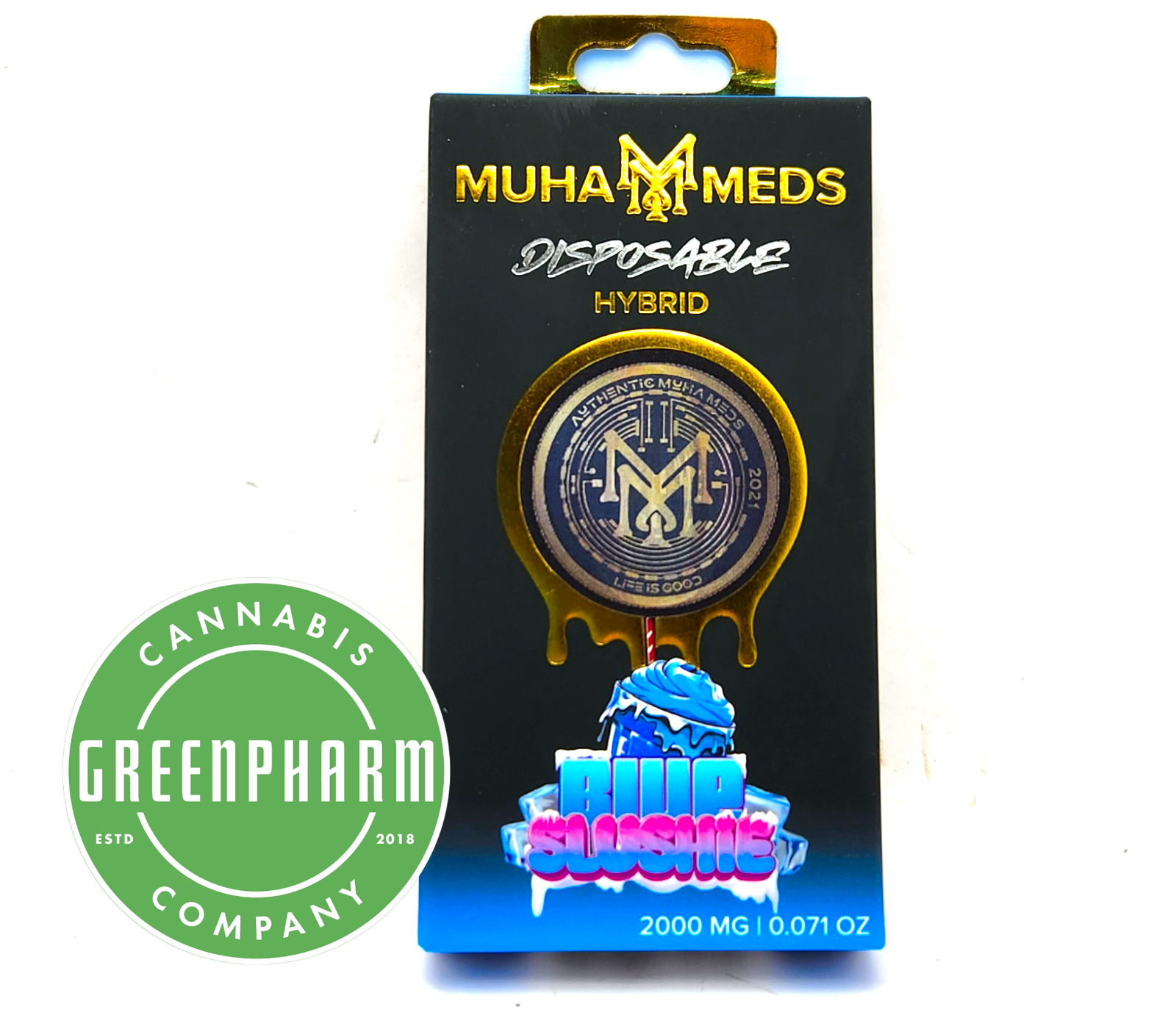 Photograph of product: Disposable Vape | Muha Meds | Granddaddy Purple