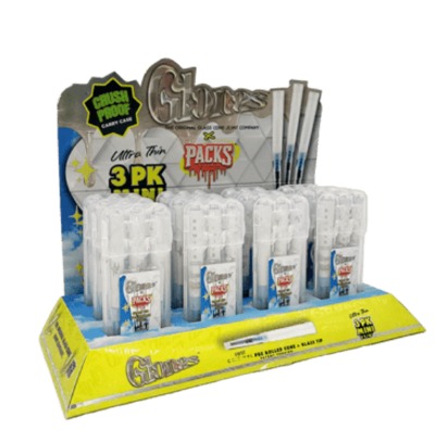 Photograph of product: GLONES 1 1/4" ULTRA THIN Glass Cones (3 Pack)
