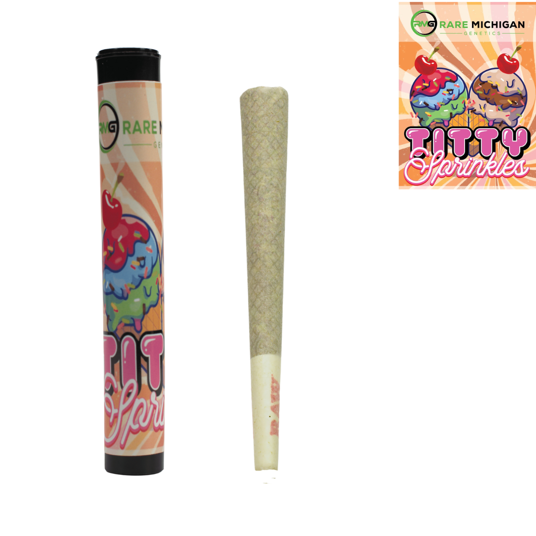 Photograph of product: RMG - Titty Sprinkles Joint 1g - REC - - Pre-Roll
