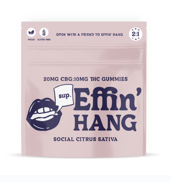 Photograph of product: Hang Social Citrus | 2:1 CBG:TH-oui Gummies | 100mg