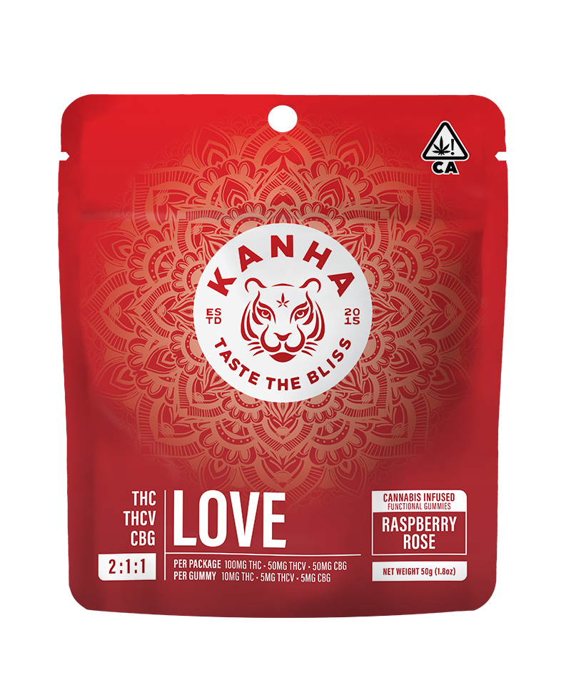 Photograph of product: Gummies | Nano Love Raspberry Rose CBG