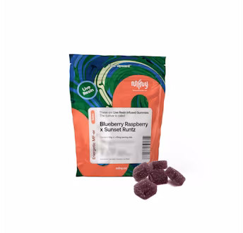 Photograph of product: Blueberry Raz X Holy Roller | MFNY | Gummies | 10 Pack | 100mg