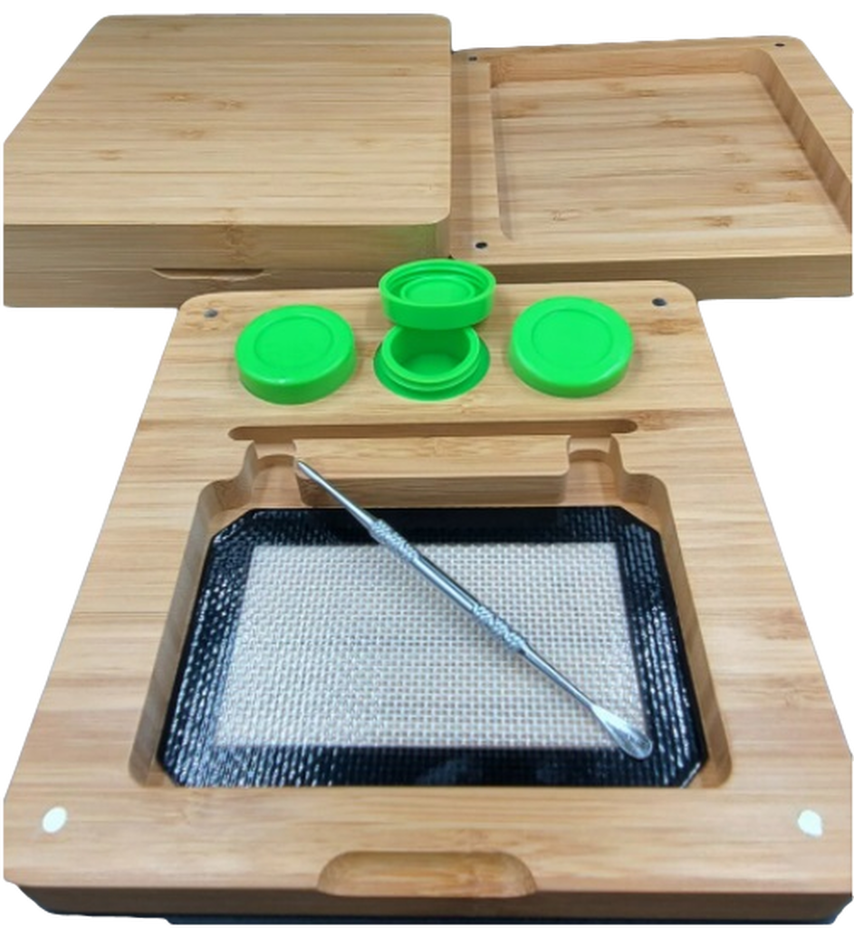 Photograph of product: Bamboo 7"x7.5" Rolling Tray