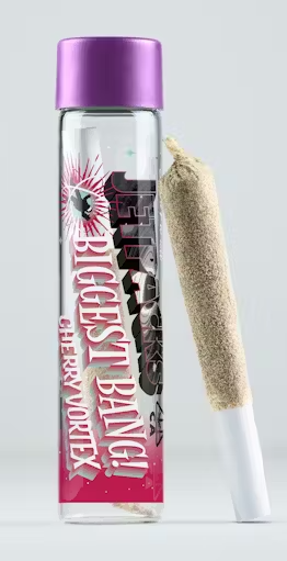 Photograph of Product: Cherry Vortex Bigger Bang Infused Pre roll | Sativa | Jetpacks