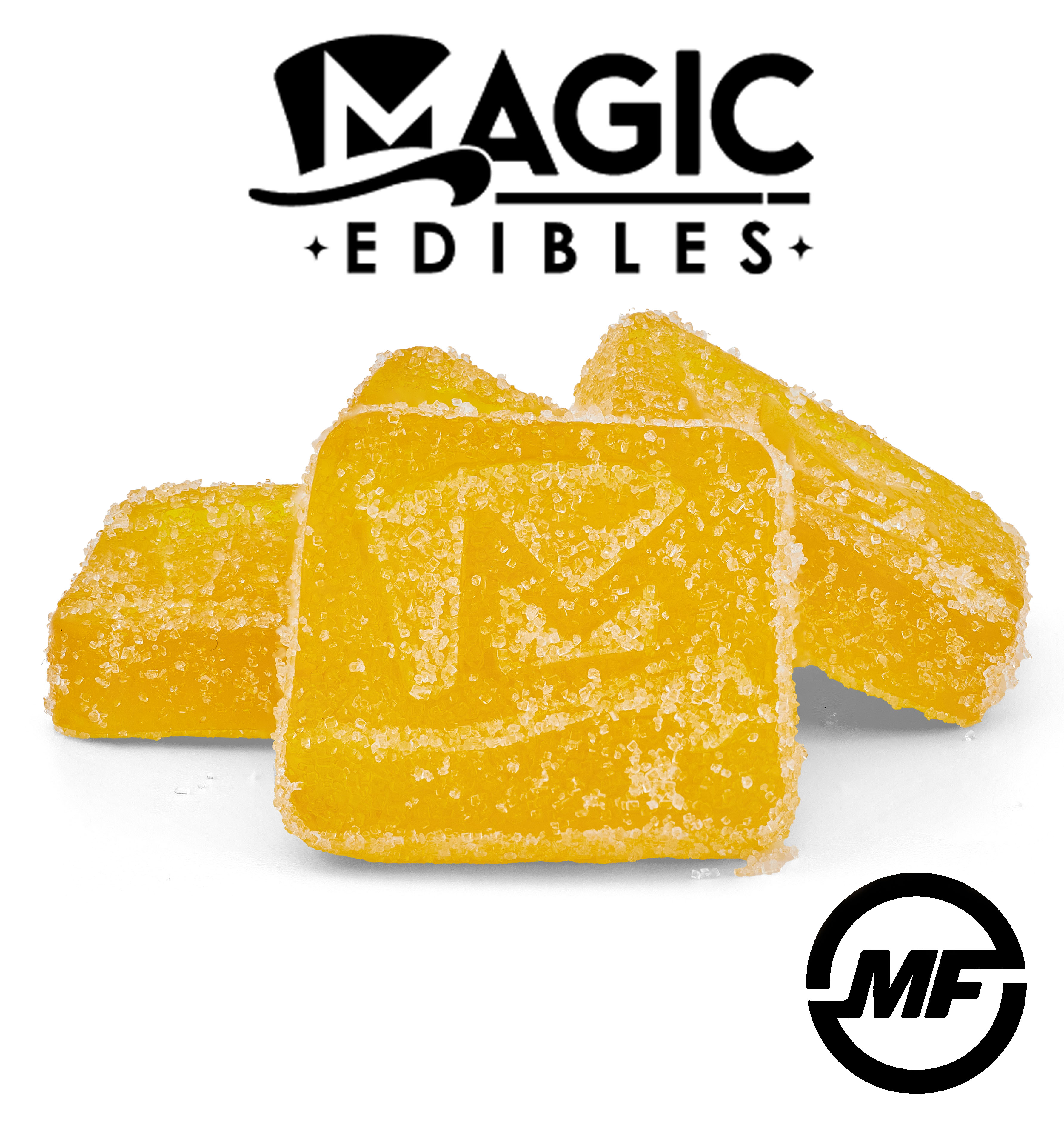 Photograph of Product: Magic Edibles | Peach Mango Gummies | 200mg