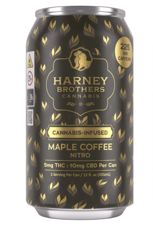 Photograph of product: Harney Brothers Maple Nitro Coffee 1:1 TH-oui:CBD 10mg