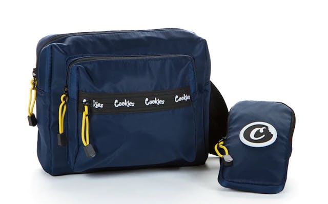 Photograph of product: Charter Nylon Multi-Pocket Shoulder Bag - Navy - 