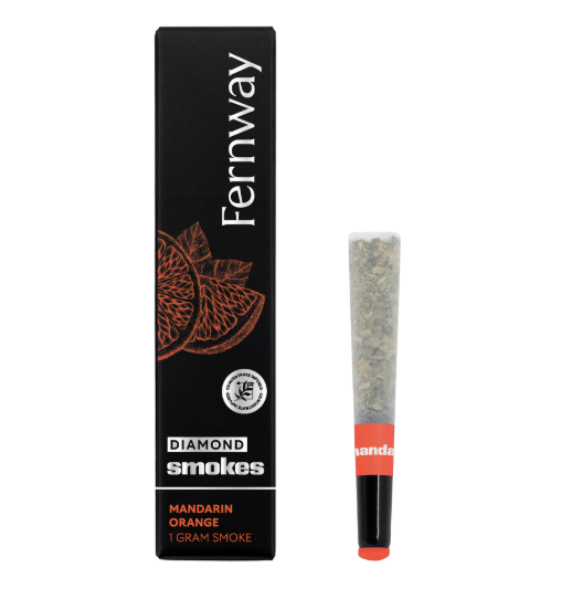 Photograph of product: Fernway Mandarin Orange 1g Diamond Infused Preroll