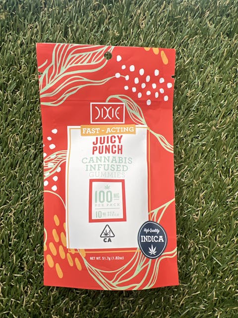 Photograph of product: JUICY PUNCH 10MG 10PK GUMMIES - 