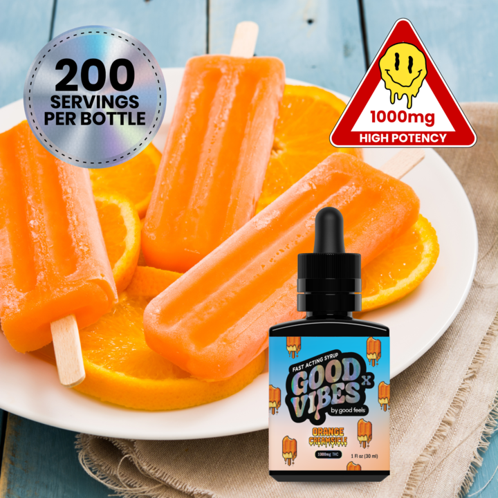 Photograph of product: Orange Creamsicle Fast Acting Syrup  | 1000mg