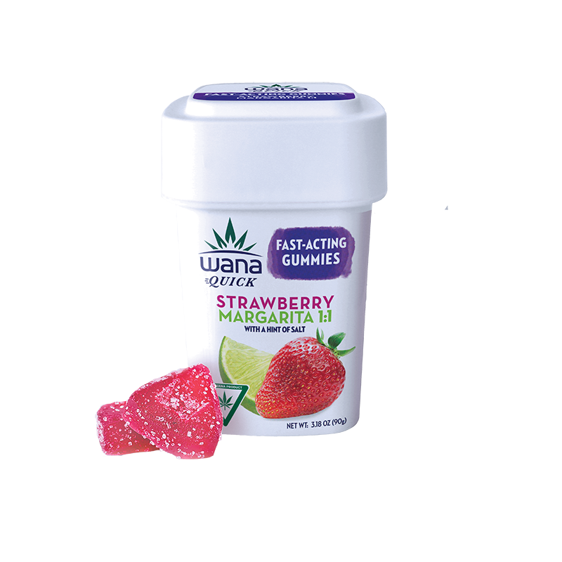Photograph of product: Strawberry Margarita 1:1 TH-oui:CBD Fast Acting 200mg Gummies by Wana