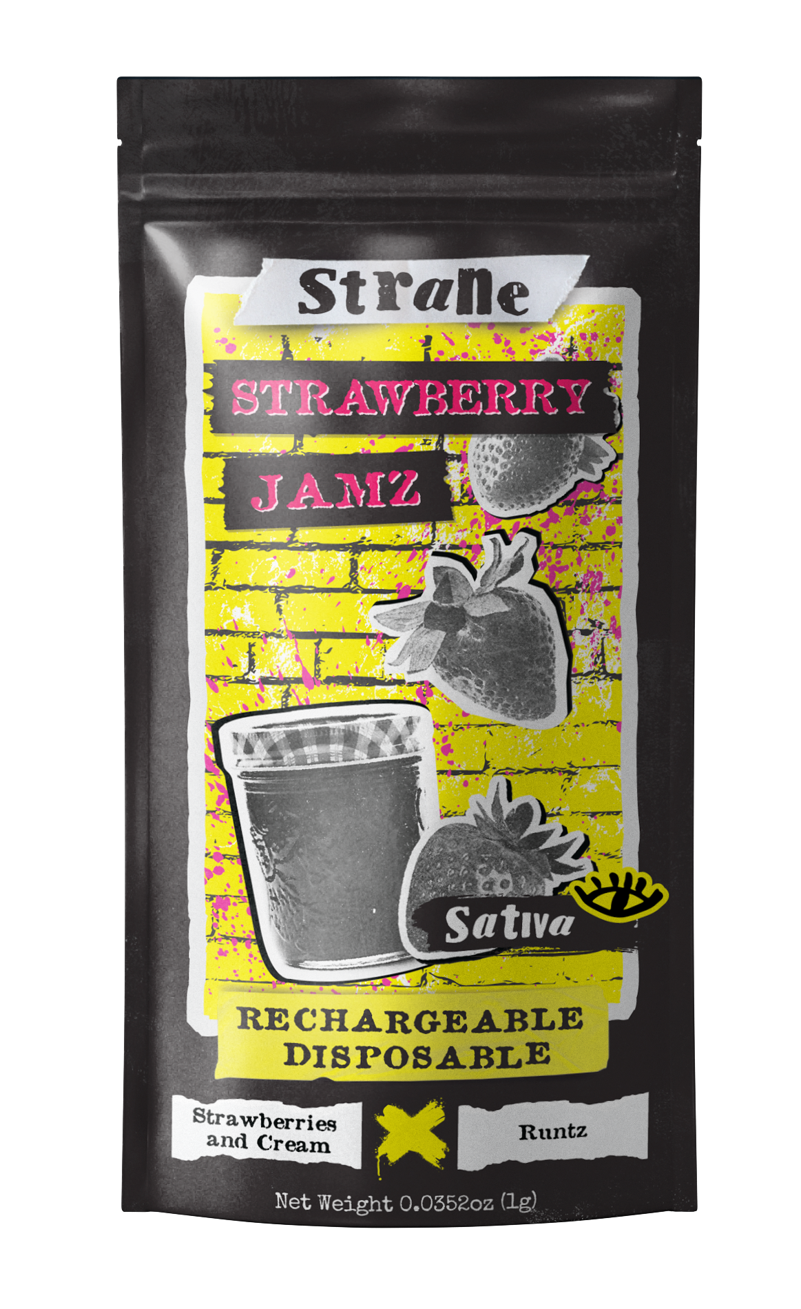 Photograph of product: Strawberry Jamz All-in-One | Strane |