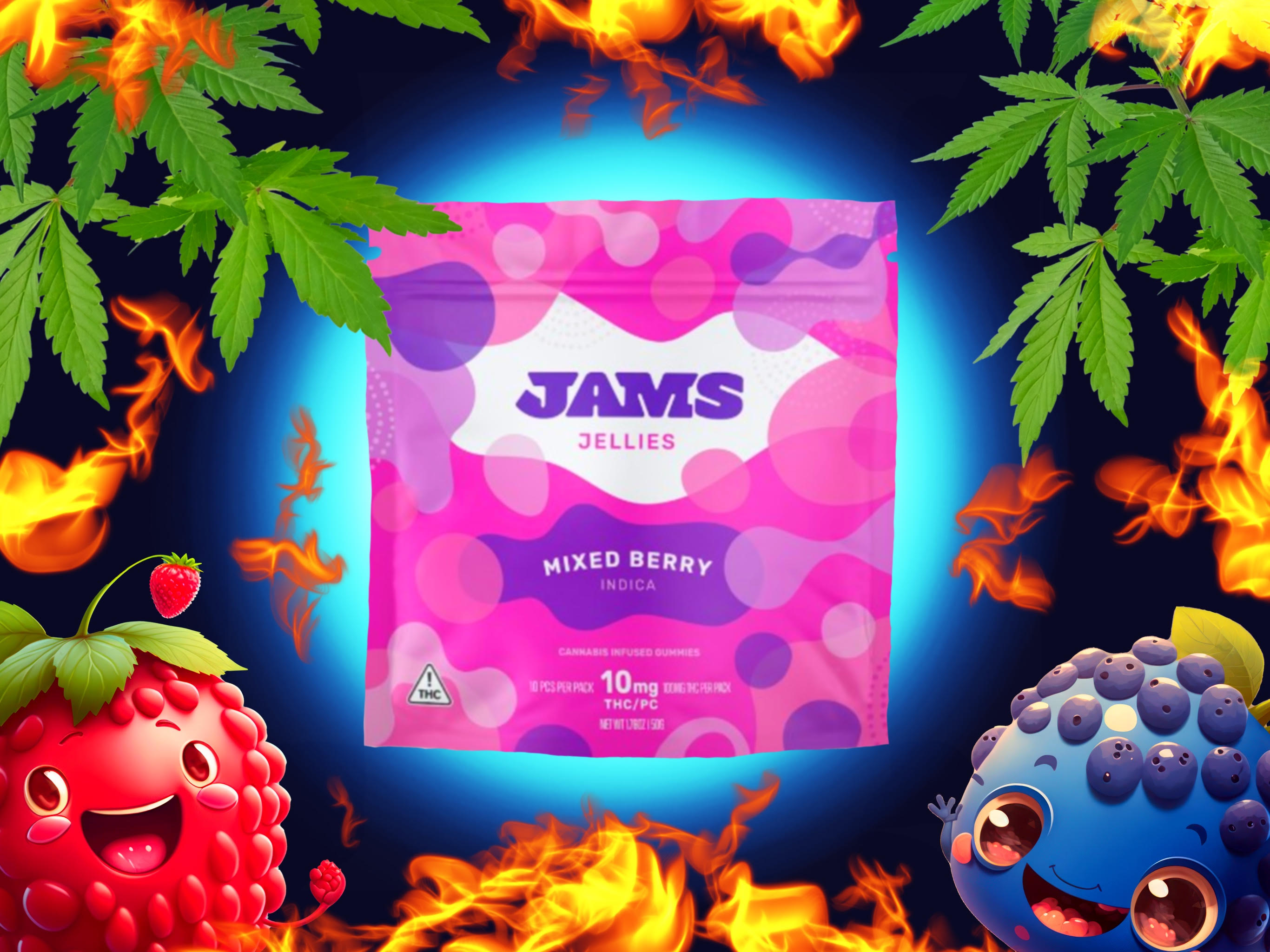 Photograph of product: Mixed Berry | 100mg/10pk