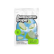 Photograph of product: Awesome Dope | Sour Apple Rosin Gummies | 100mg