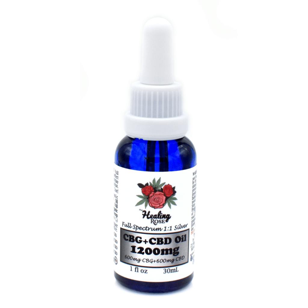 Photograph of product: Full Spectrum 1:1 Oil | 1200mg - The Healing Rose