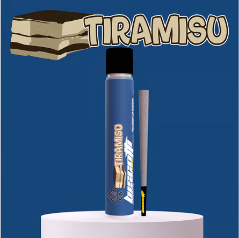 Photograph of Product: Biscotti Singolo Tiramisu Indica Infused Preroll 1g