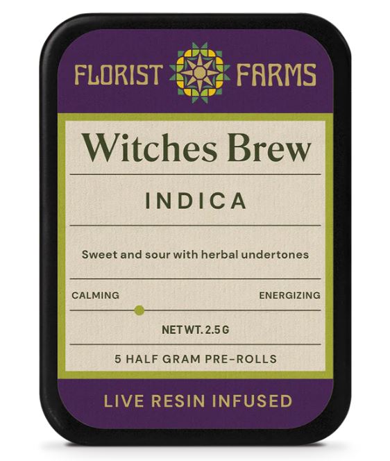 Photograph of product: Florist Farms - Witches Brew Live Resin 5pk