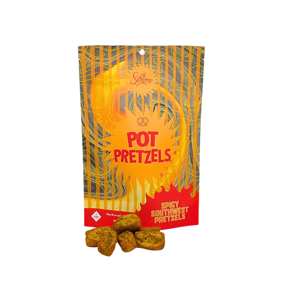Photograph of product: Sublime | Spicy Southwest Pot Pretzels | 100mg