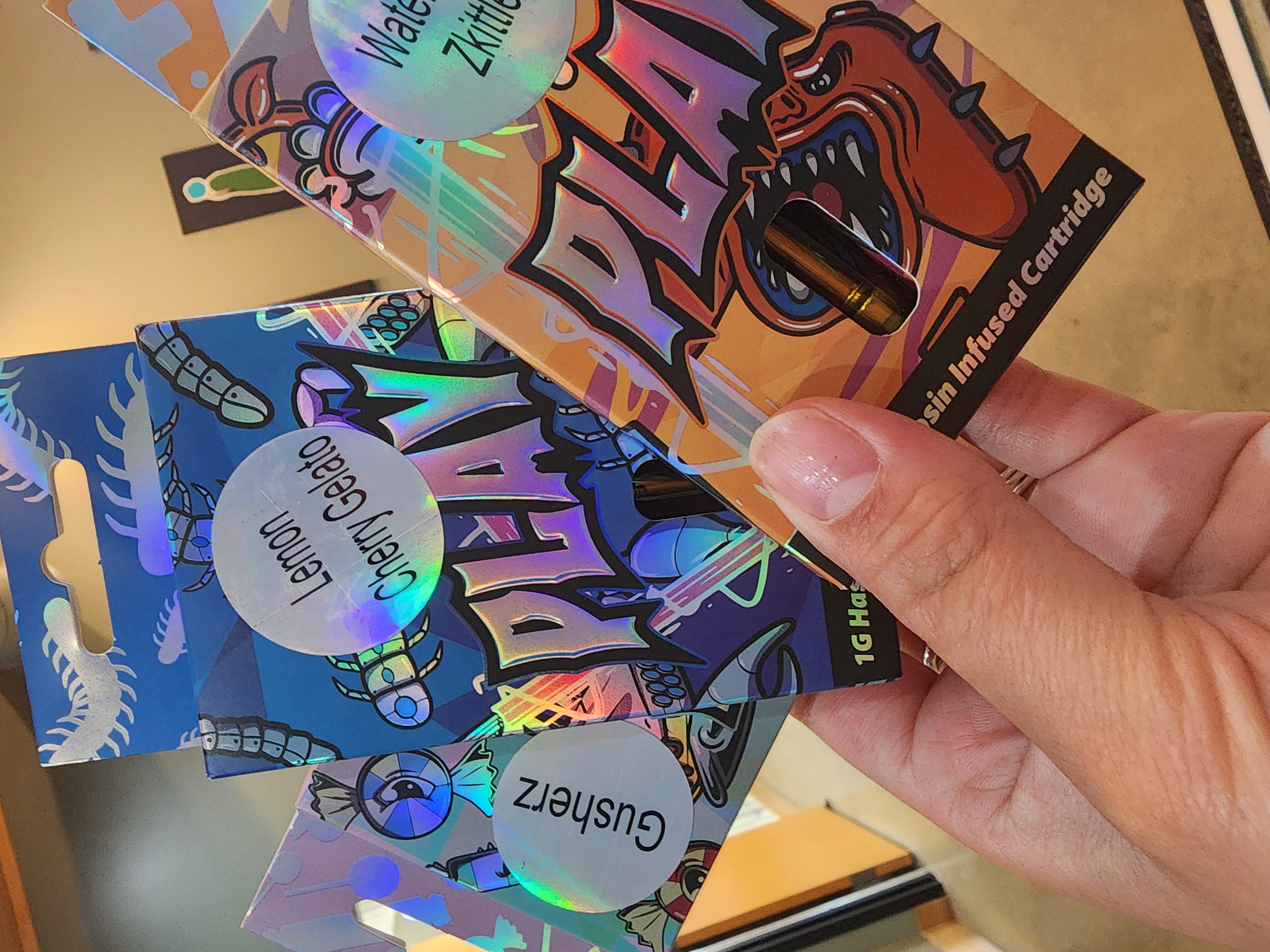 Photograph of product: 1G BLUE DREAM au chocolat ROSIN DISTILLATE  CARTRIDGE