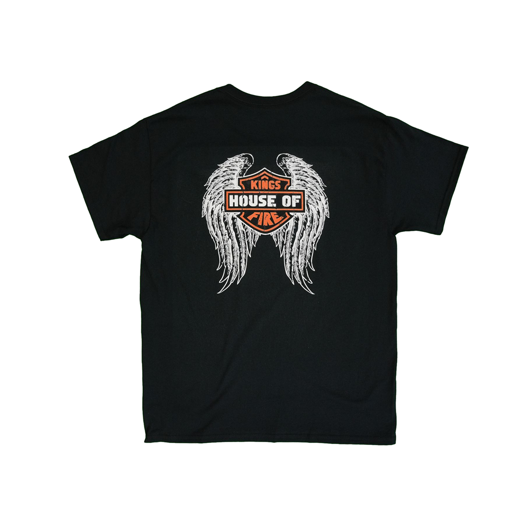 Photograph of product: T-Shirt | KHOF Angel Wings S/S | Black | S-XXL