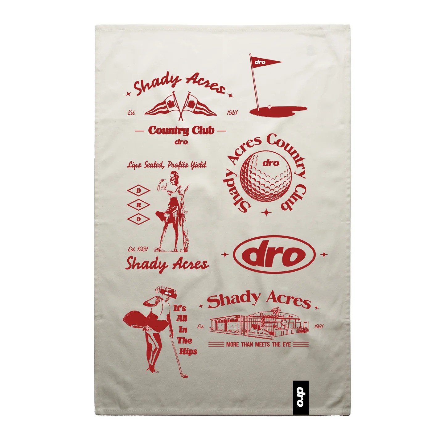 Photograph of product: DRO - Golf Towel - White