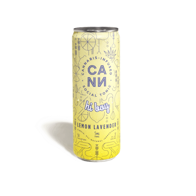 Photograph of product: Hi Boys Lemon Lavender | 4Pk 12Oz Seltzers - 