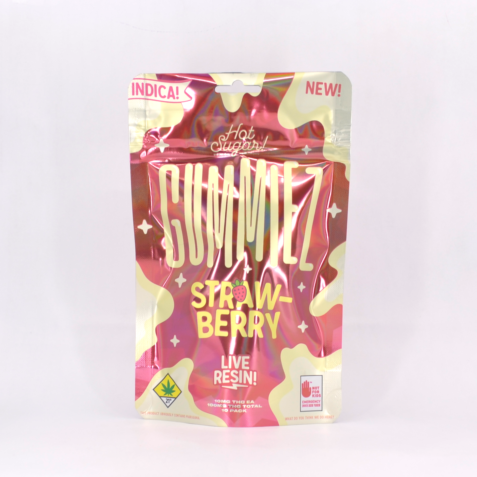 Photograph of product: Strawberry Live Resin Gummiez - Oui'd | 10pk | (100mg)