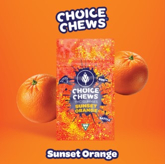 Photograph of product: Choice Chews | Sunset Orange | Oui'd 100mg