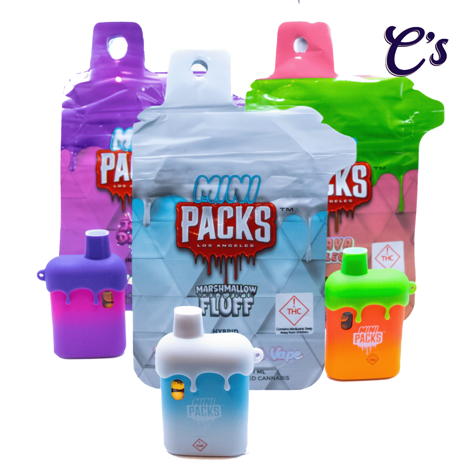 Photograph of product: Mini Packs | Disposable Flavored Cart (I) Jelly Dulce 1g
