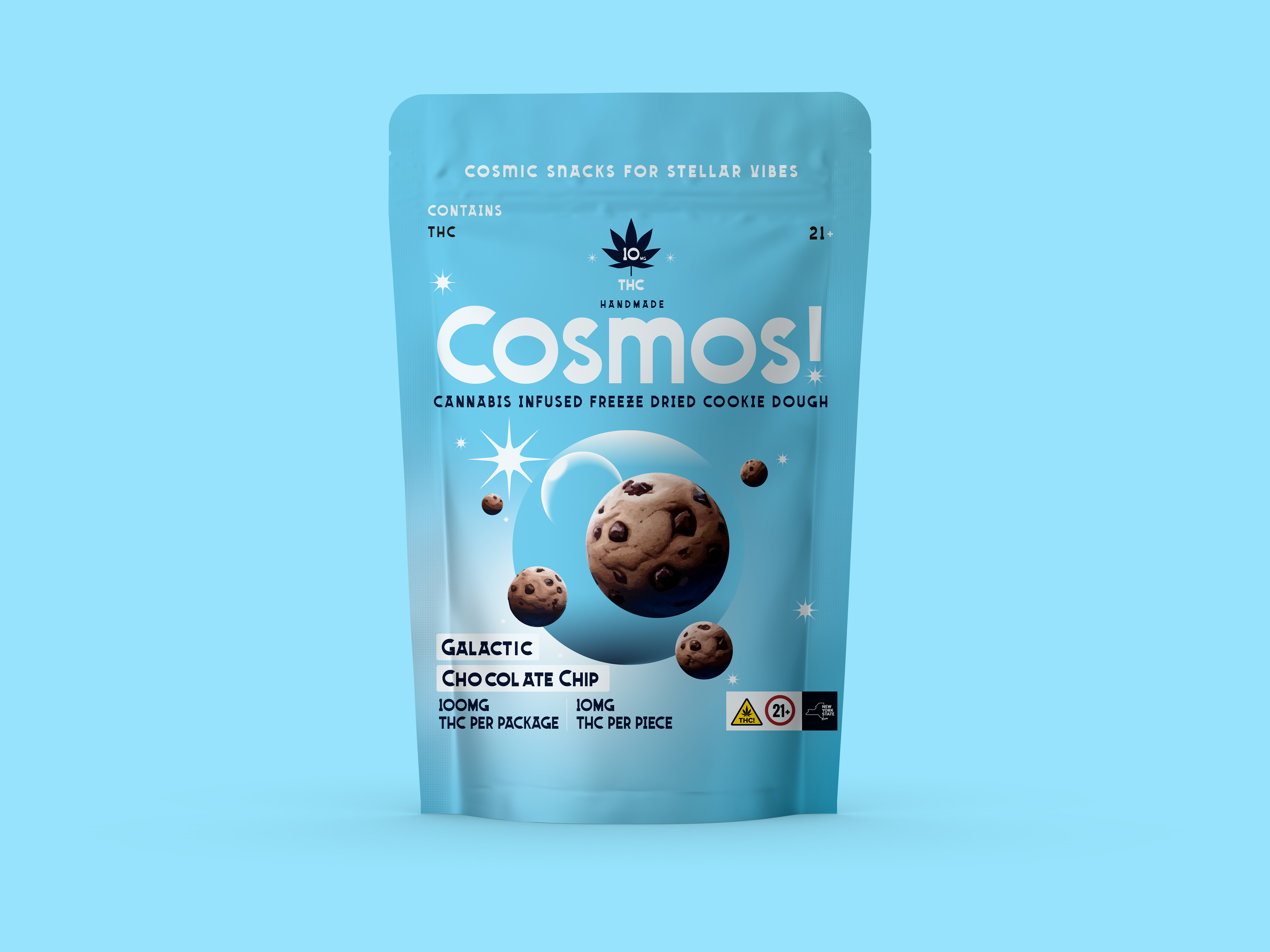 Photograph of product: Cosmos! - Freeze Dried Cookie Dough - 10pk - 100mg